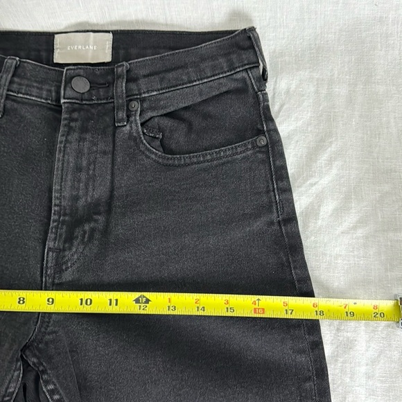 Everlane High Waist Straight Jeans Black Size 27 - Picture 9 of 13